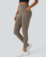 （2 Pack）High Waisted Butt Lifting Tummy Control Side Pocket Shaping Training Leggings
