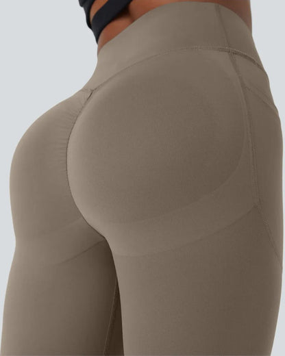 （2 Pack）High Waisted Butt Lifting Tummy Control Side Pocket Shaping Training Leggings
