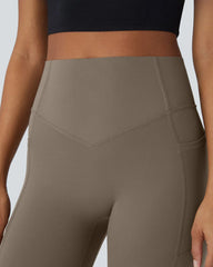 （2 Pack）High Waisted Butt Lifting Tummy Control Side Pocket Shaping Training Leggings