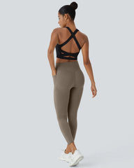 （2 Pack）High Waisted Butt Lifting Tummy Control Side Pocket Shaping Training Leggings
