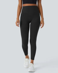 （2 Pack）High Waisted Butt Lifting Tummy Control Side Pocket Shaping Training Leggings