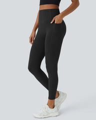 （2 Pack）High Waisted Butt Lifting Tummy Control Side Pocket Shaping Training Leggings